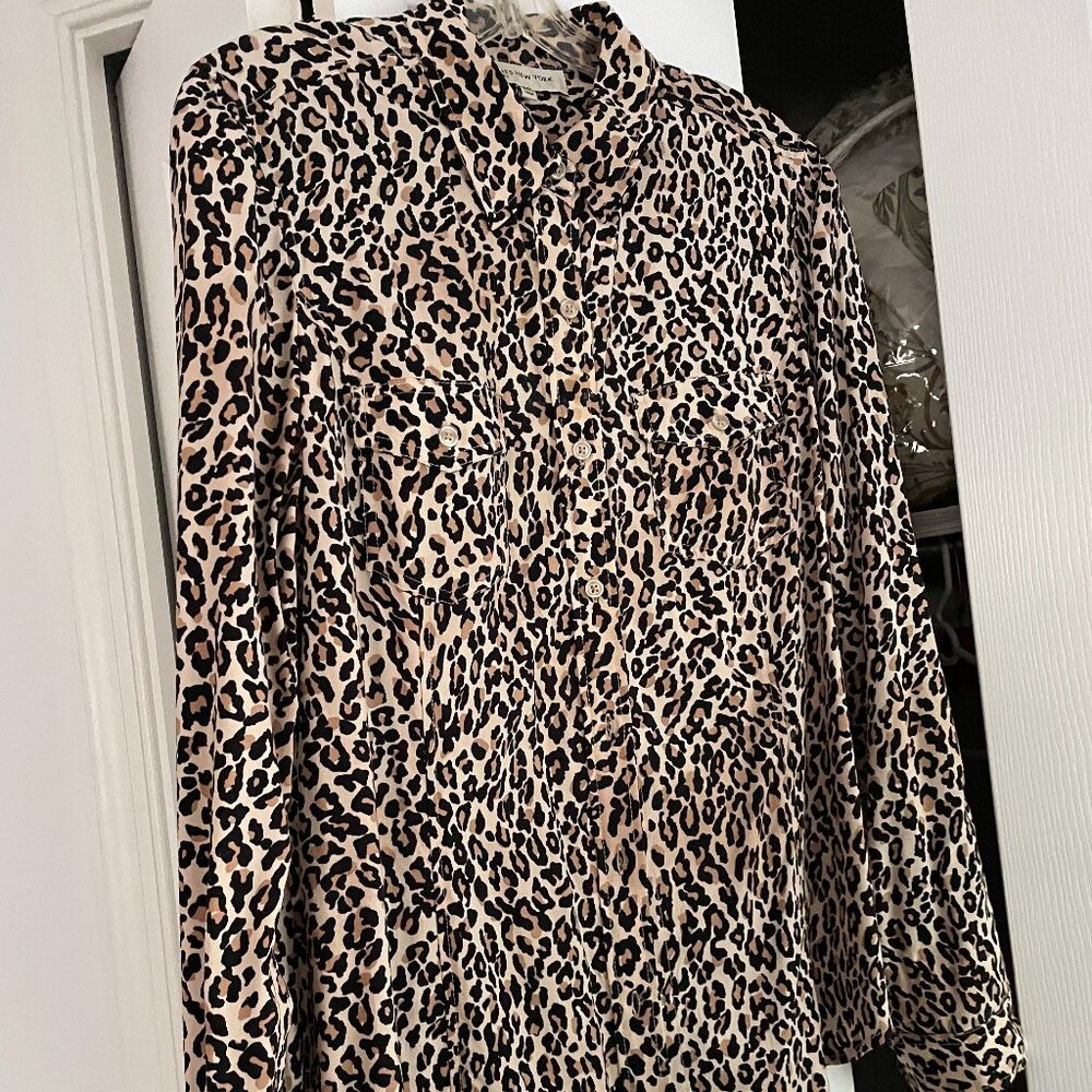 Leopard print blouse